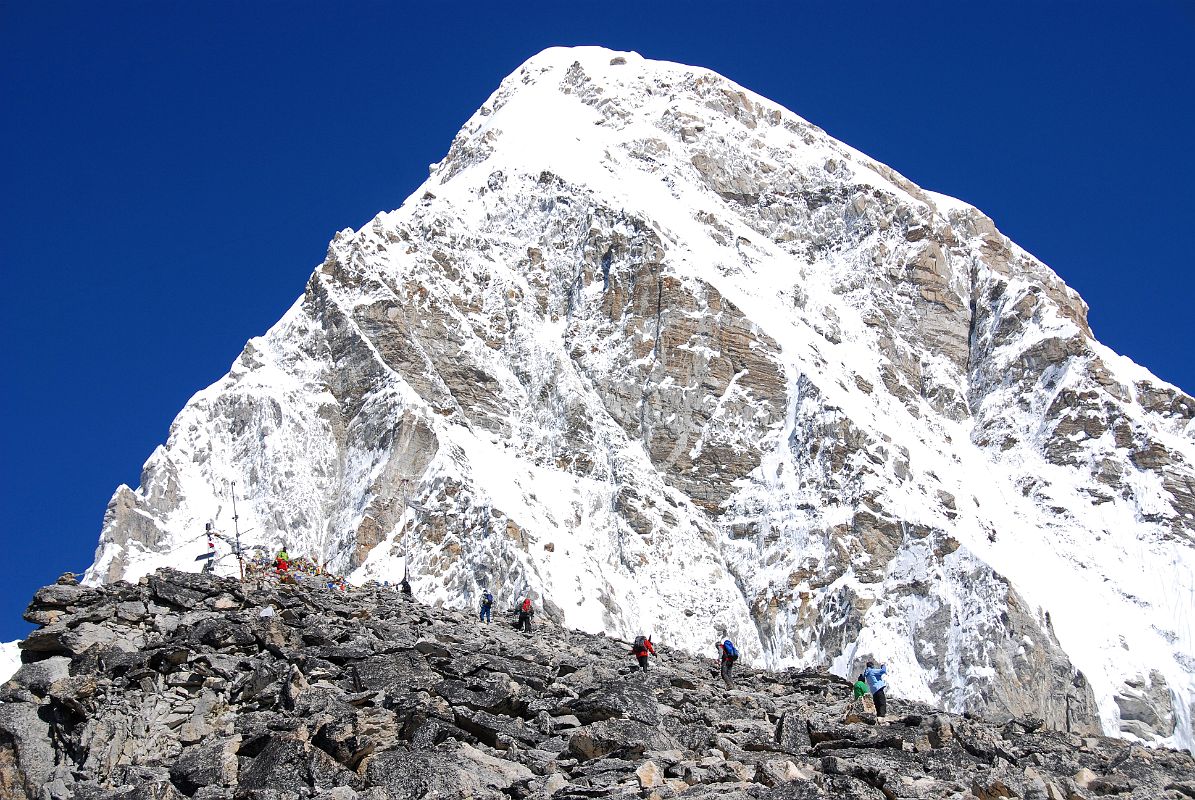 02 Kala Pattar Prayer Flags With Pumori Behind